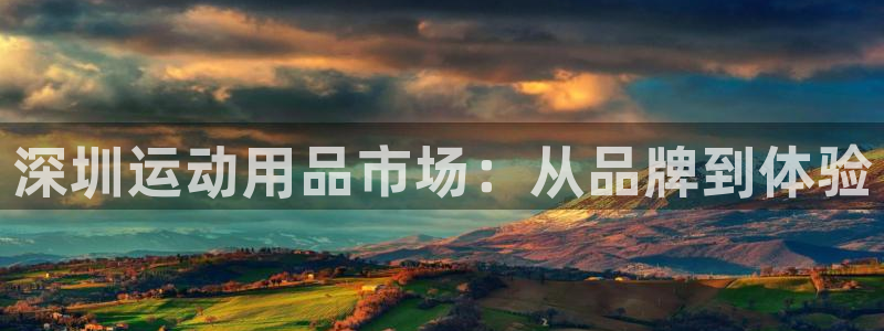 意昂体育4联系电话：深圳运动用品市场：从品牌到体验
