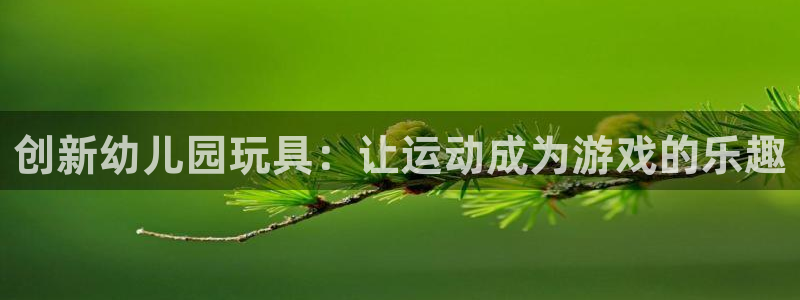 意昂4娱乐是那个系列的台子：创新幼儿园玩具：让运动成